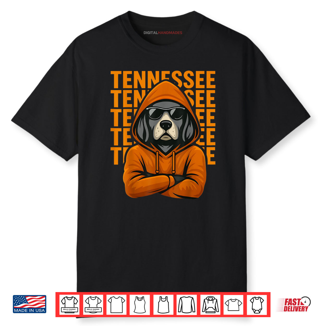 Cool Tennessee Dog Lovers Coonhound Shirt