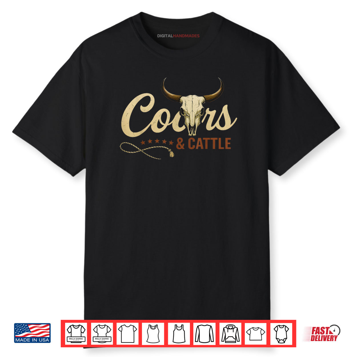 Coor and Cattles Rodeo Western Cowboy Shirt