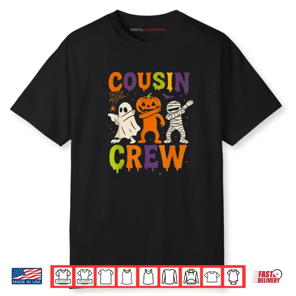 Cousin Crew 2025 Kids Matching Cousins Spooky Halloween Shirt