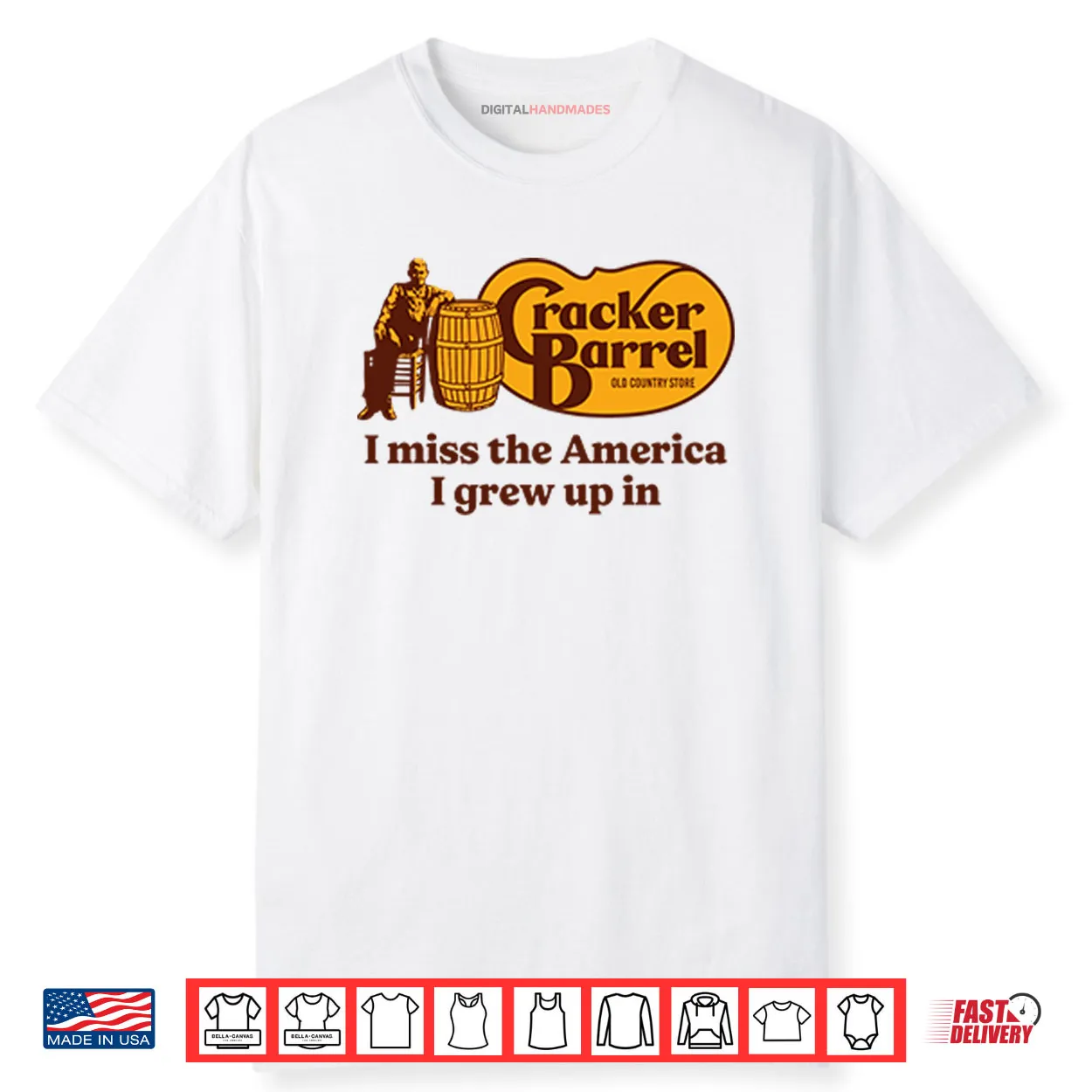 Cracker Barrel I Miss The America I Grew Up In Shirt Cracker Barrel I Miss The America I Grew Up In Shirt