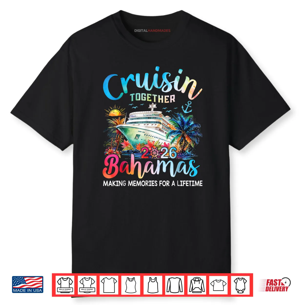 Cruisin Together Bahamas Vacation Family Bahamas Cruise 2026 Shirt