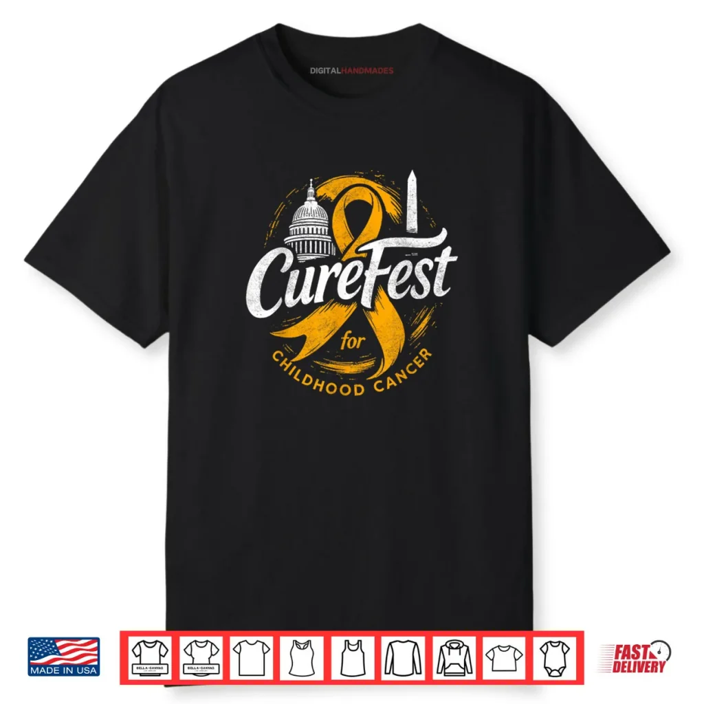 CureFest for Childhood Cancer 2025 for Dark Fabric Shirt 1 CureFest for Childhood Cancer 2025 for Dark Fabric Shirt