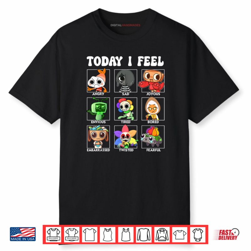 Dandy’s Toons Kids World Characters Today I Feel Panels Shirt