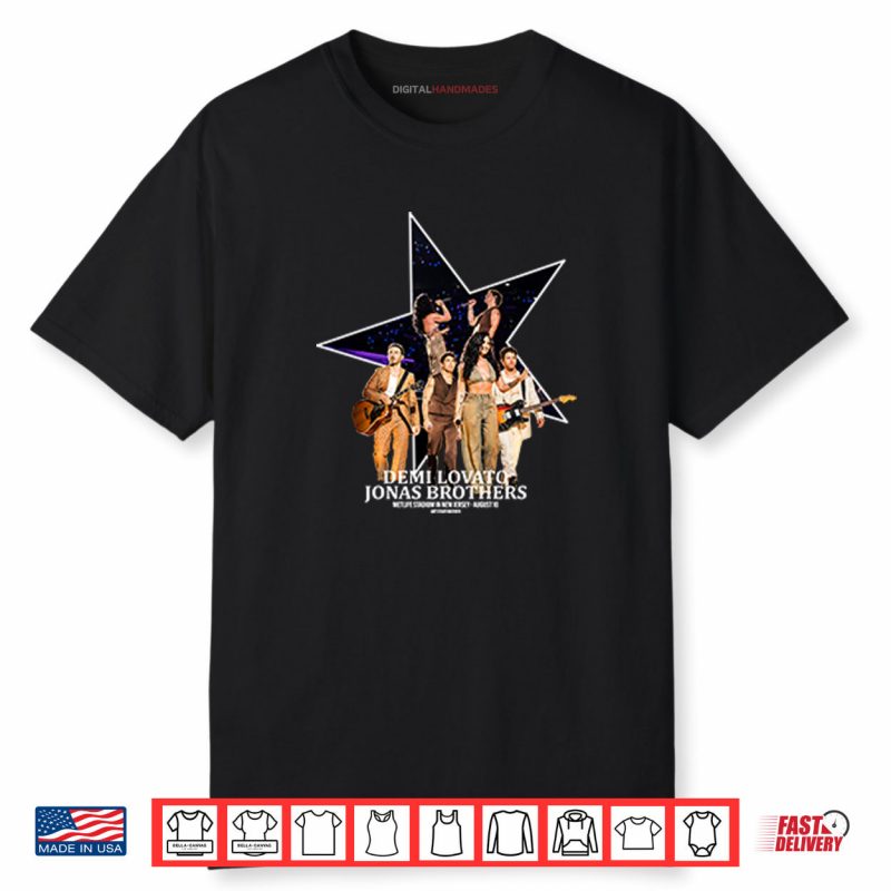Demi Lovato Jonas Brothers MetLife Stadium In New Jersey August 10 Shirt