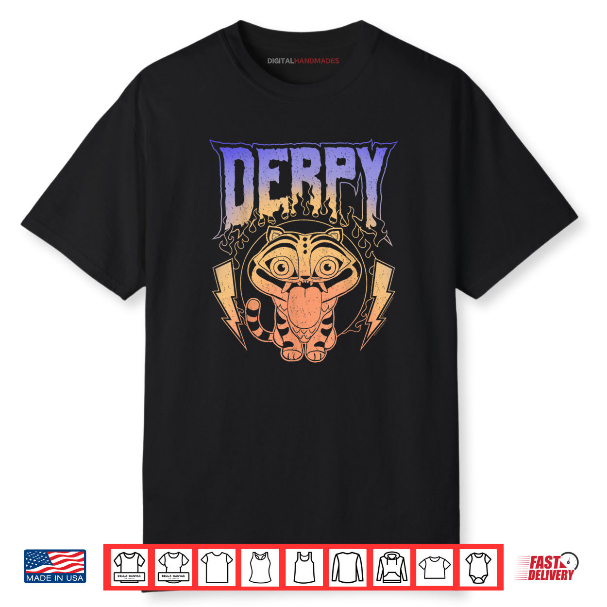 Derpy Retro Metal Band Style Logo Shirt
