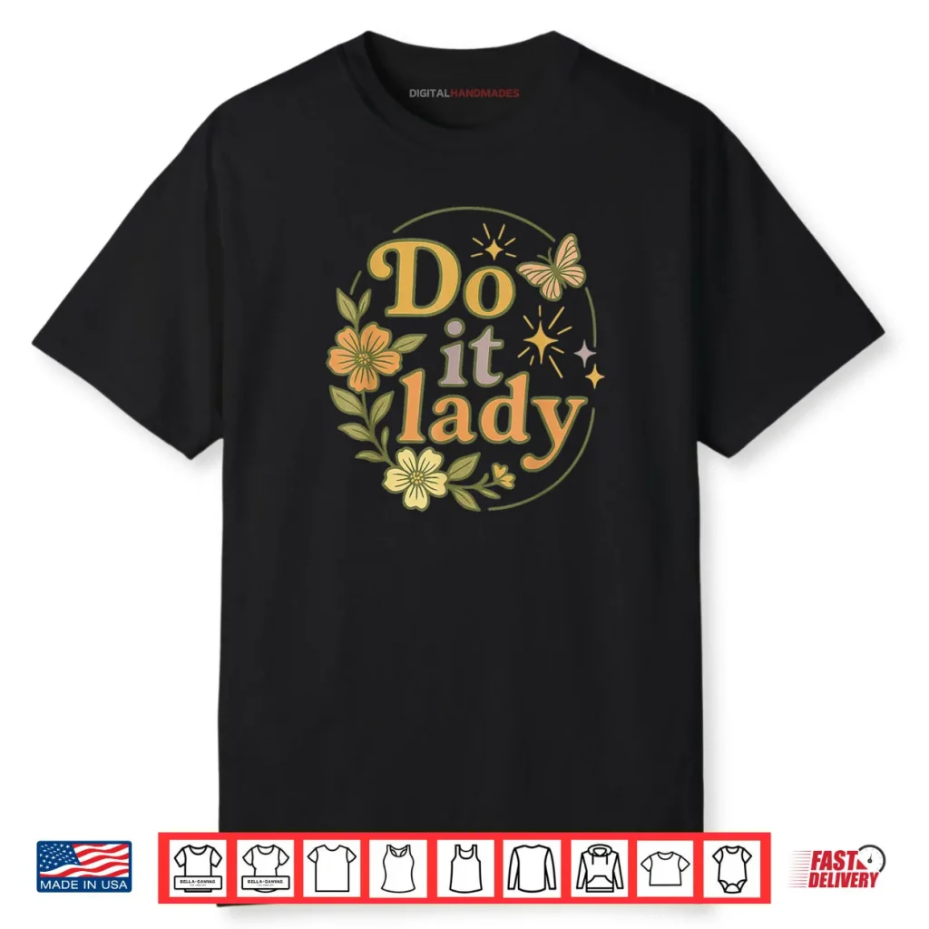 Do It Lady Chit Humor Floral Shirt 1 Do It Lady Chit Humor Floral Shirt