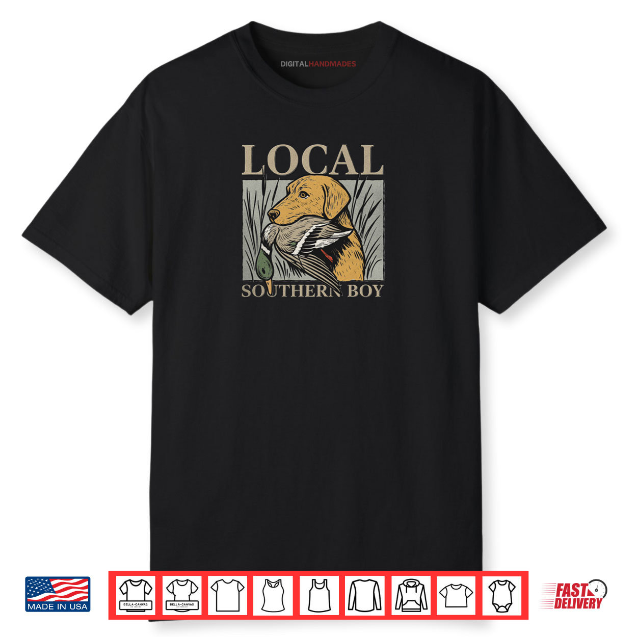 Duck Hunting Labrador Retriever Local Southern Boy Shirt