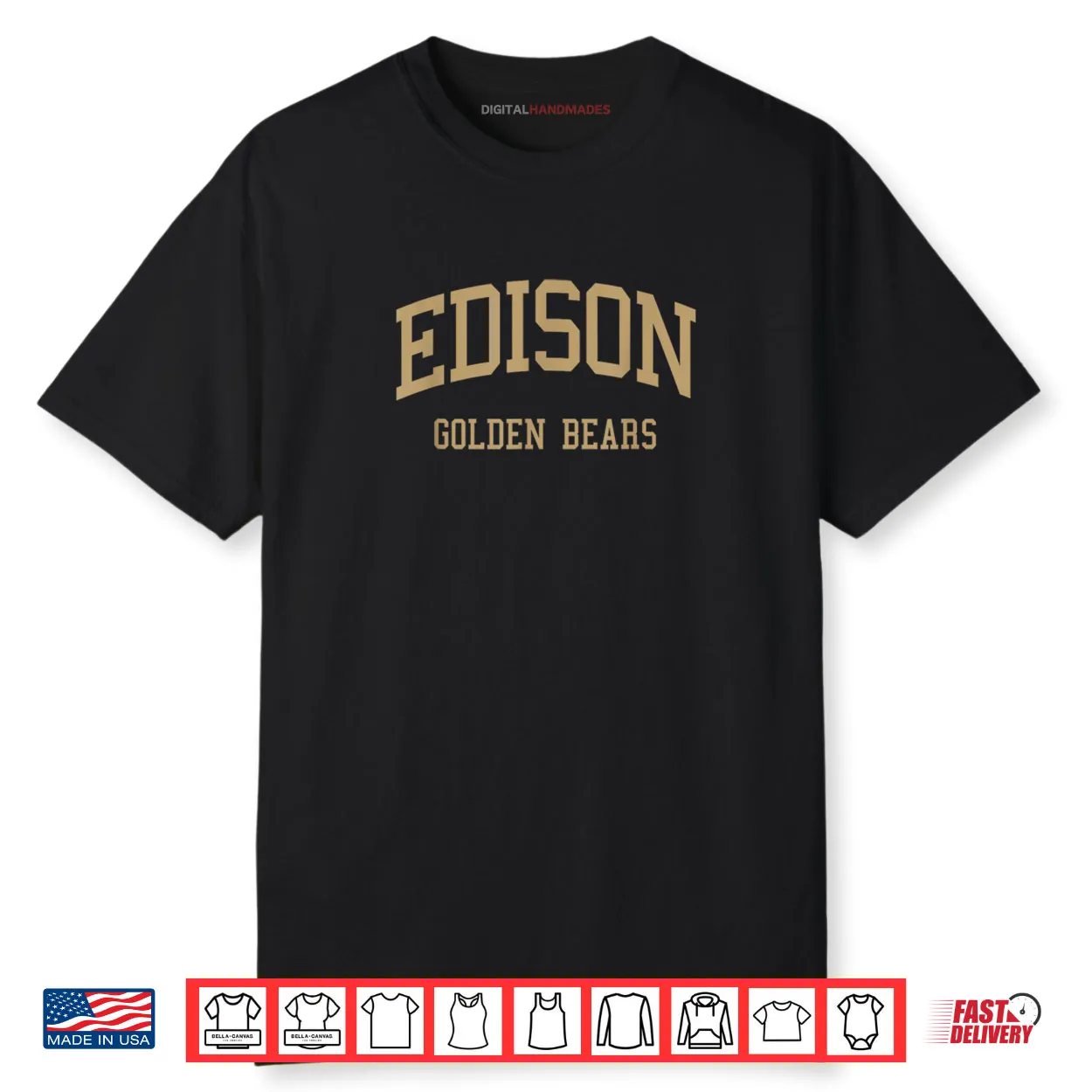 Edison High School HS San Antonio TX Retro Sports Shirt