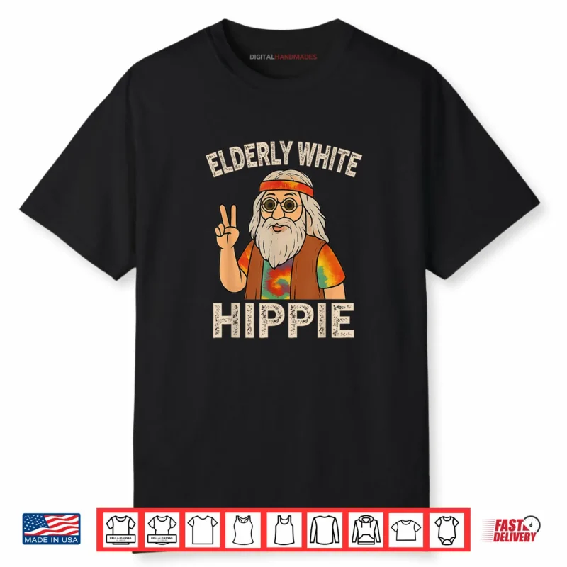 Elderly White Hippie Shirt