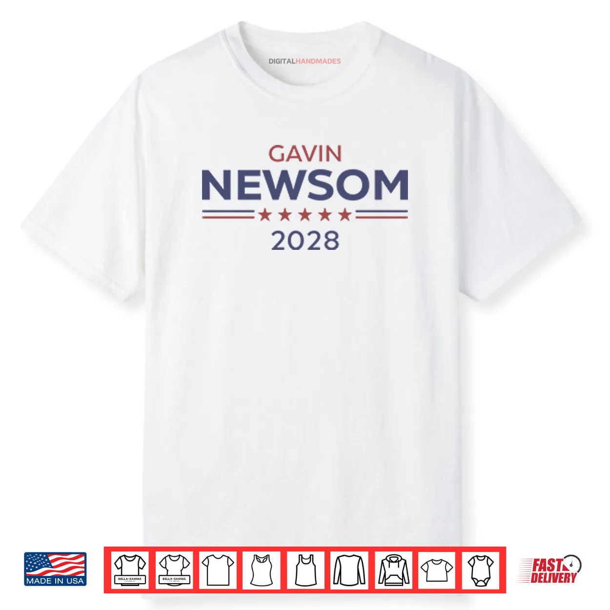 Gavin Newsom 2028 USA Shirt