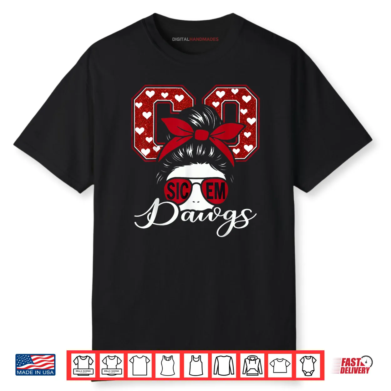 Go Dawgs Funny Sic Em Retro Shirt