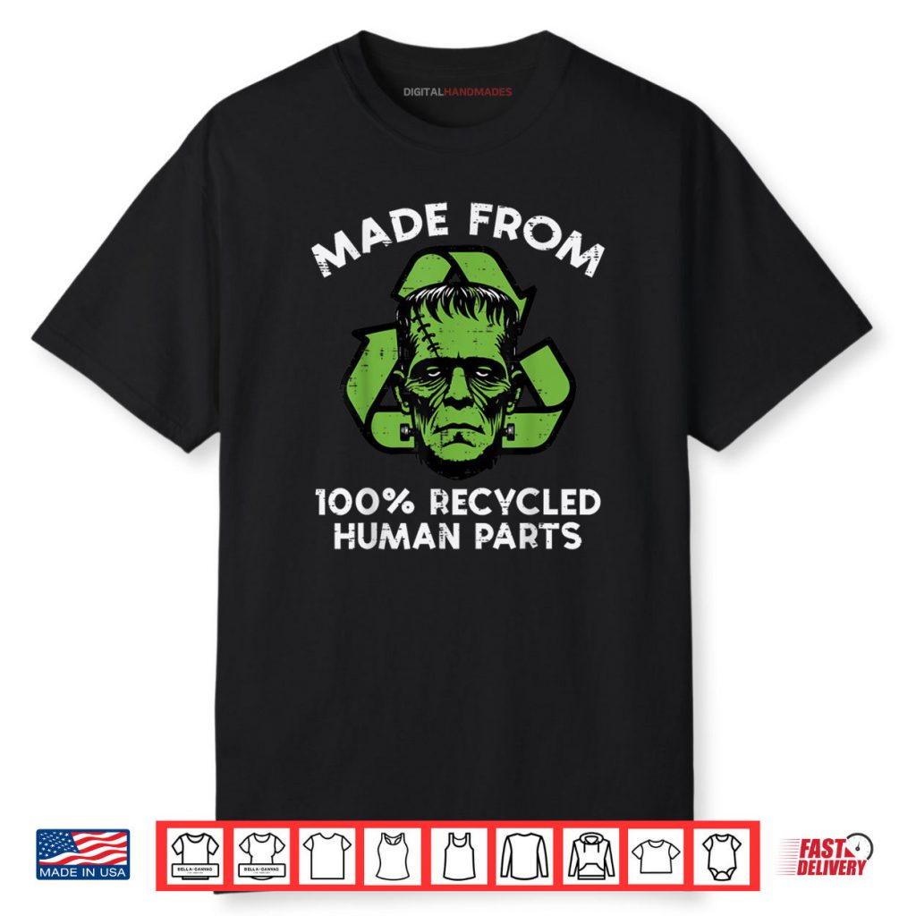 Halloween Frankenstein Recycled Parts Costume Shirt 1 Halloween Frankenstein Recycled Parts Costume Shirt