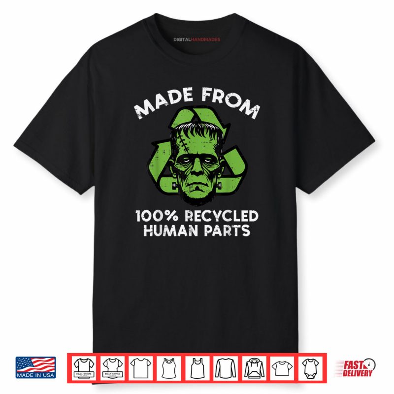 Halloween Frankenstein Recycled Parts Costume Shirt