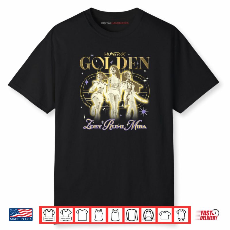 Huntrix Golden Zoey Rumi Mira Retro Shirt