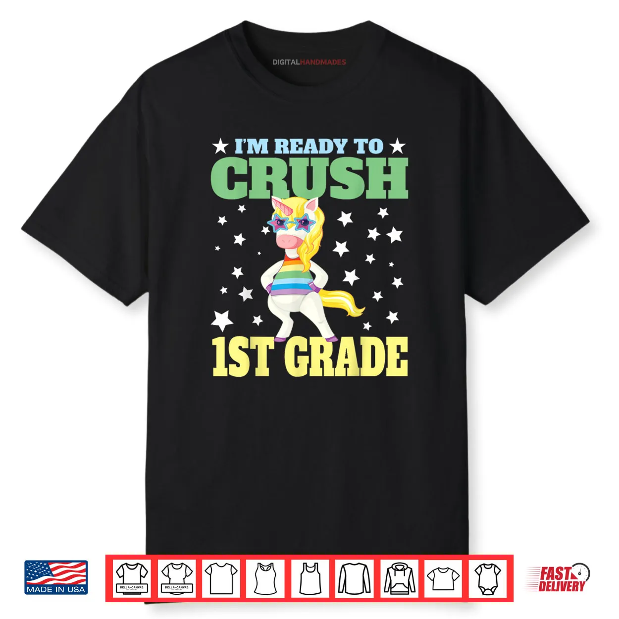 I’m Ready for First Grade Back to School 1st Grade Girls Shirt