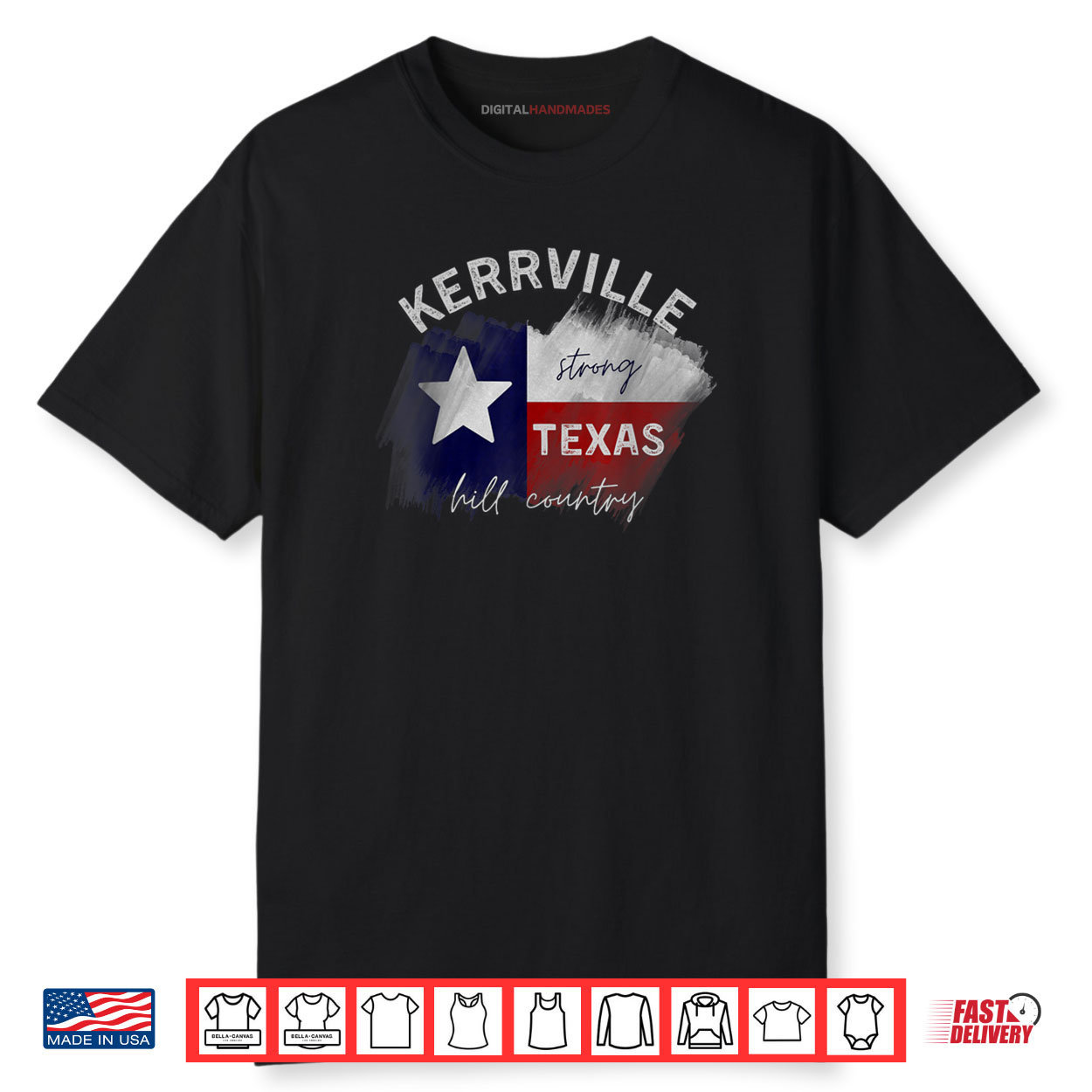 Kerrville Strong Hill Country Pride Texas Lovers Sunset Shirt