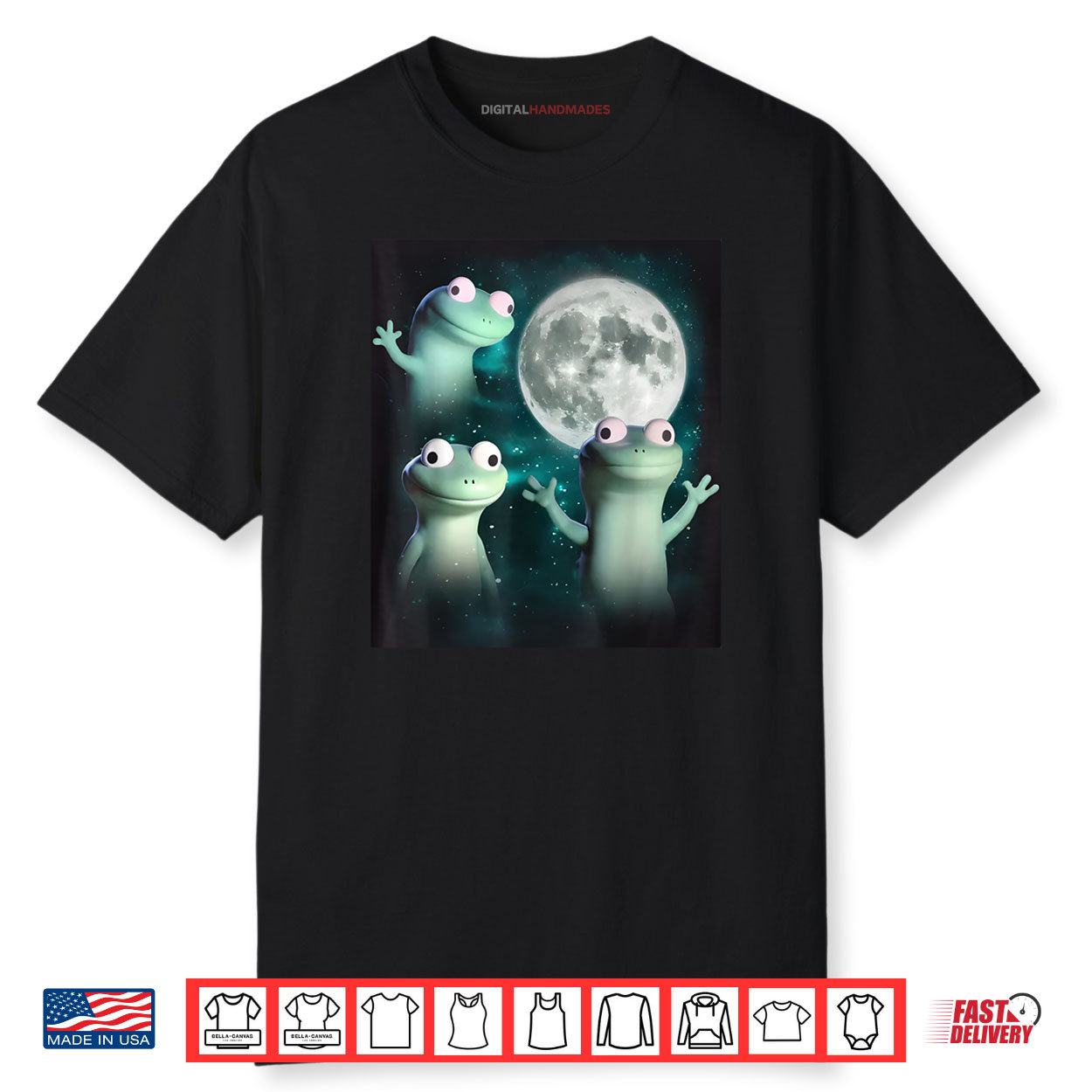 Lizard Lizard Lizard Funny Lizard Moon Shirt
