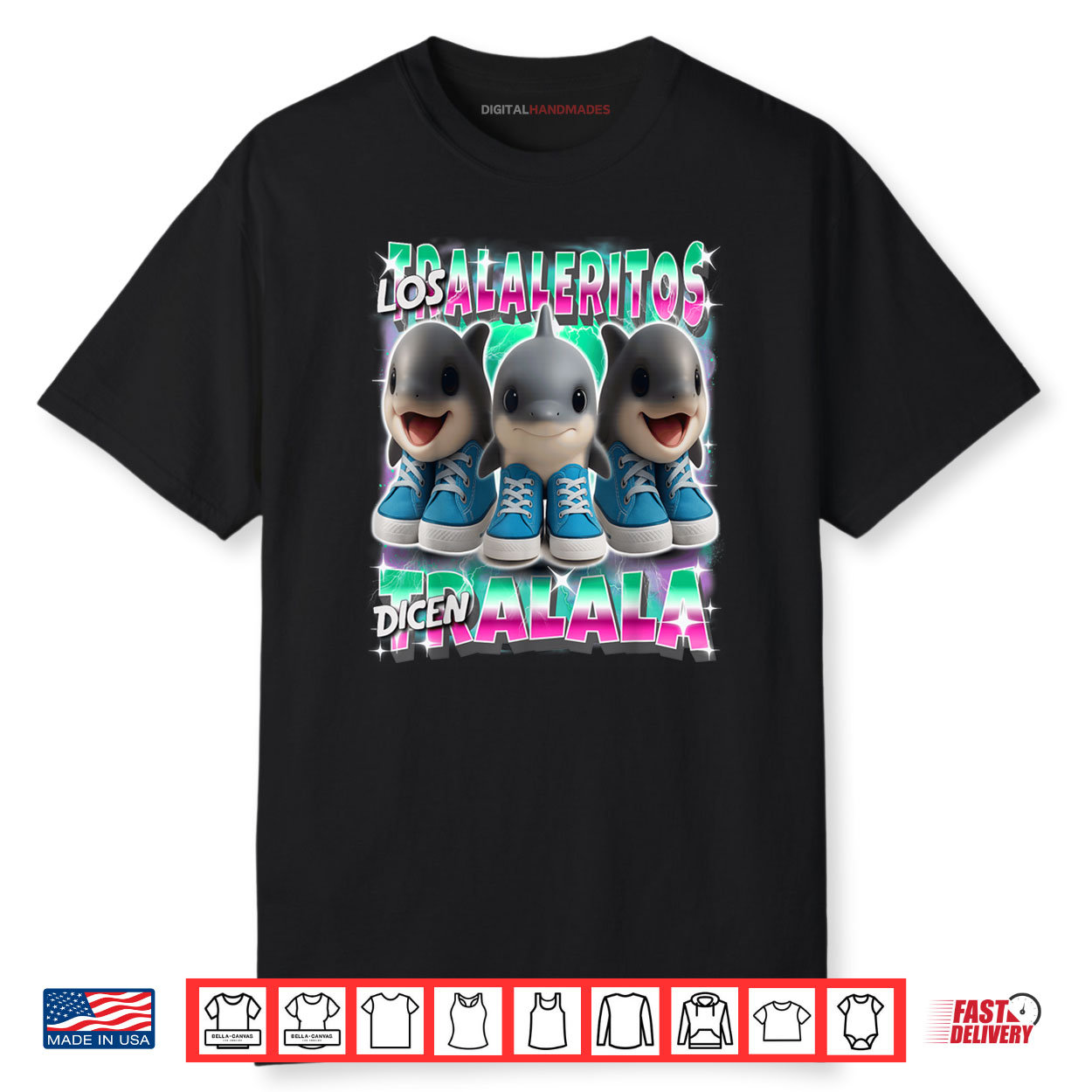 Los Tralaleritos Dicen Tralala Italian Brainrot Shark Shirt