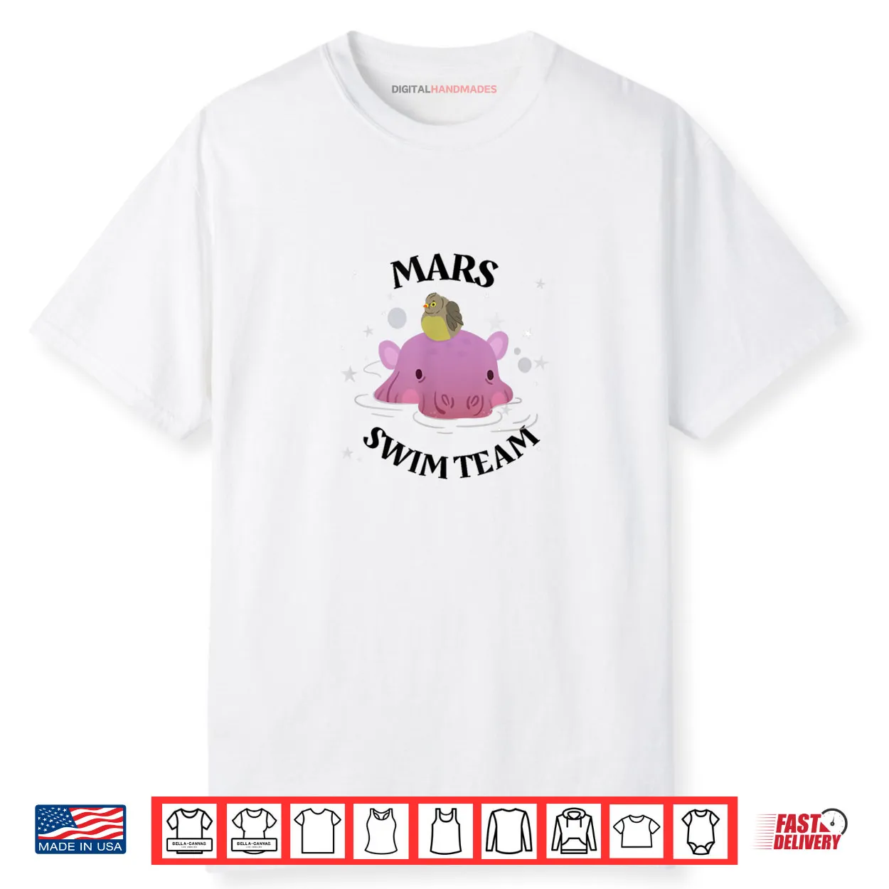 Mars Swim Team Hippo Shirt