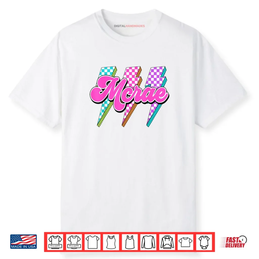 McRae Lightning Bolt Checkered I Love McRae 80’s Vintage Shirt 1 McRae Lightning Bolt Checkered I Love McRae 80’s Vintage Shirt