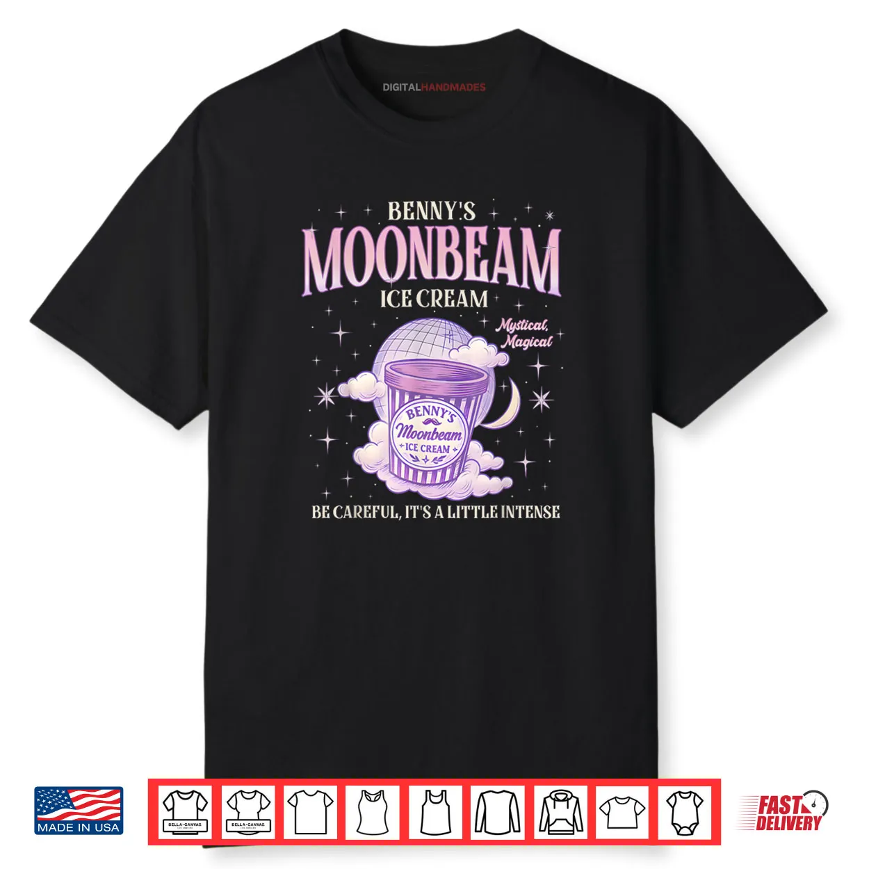 Moonbeam Ice Cream Truck Retro Double Scoop Popsicle Shirt