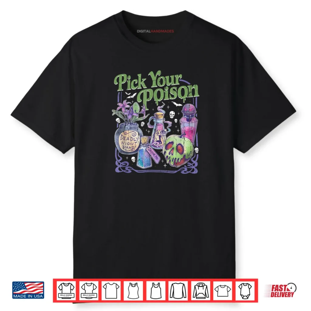 Pick Your Poison Vintage Princess Halloween Shirt 1 Pick Your Poison Vintage Princess Halloween Shirt