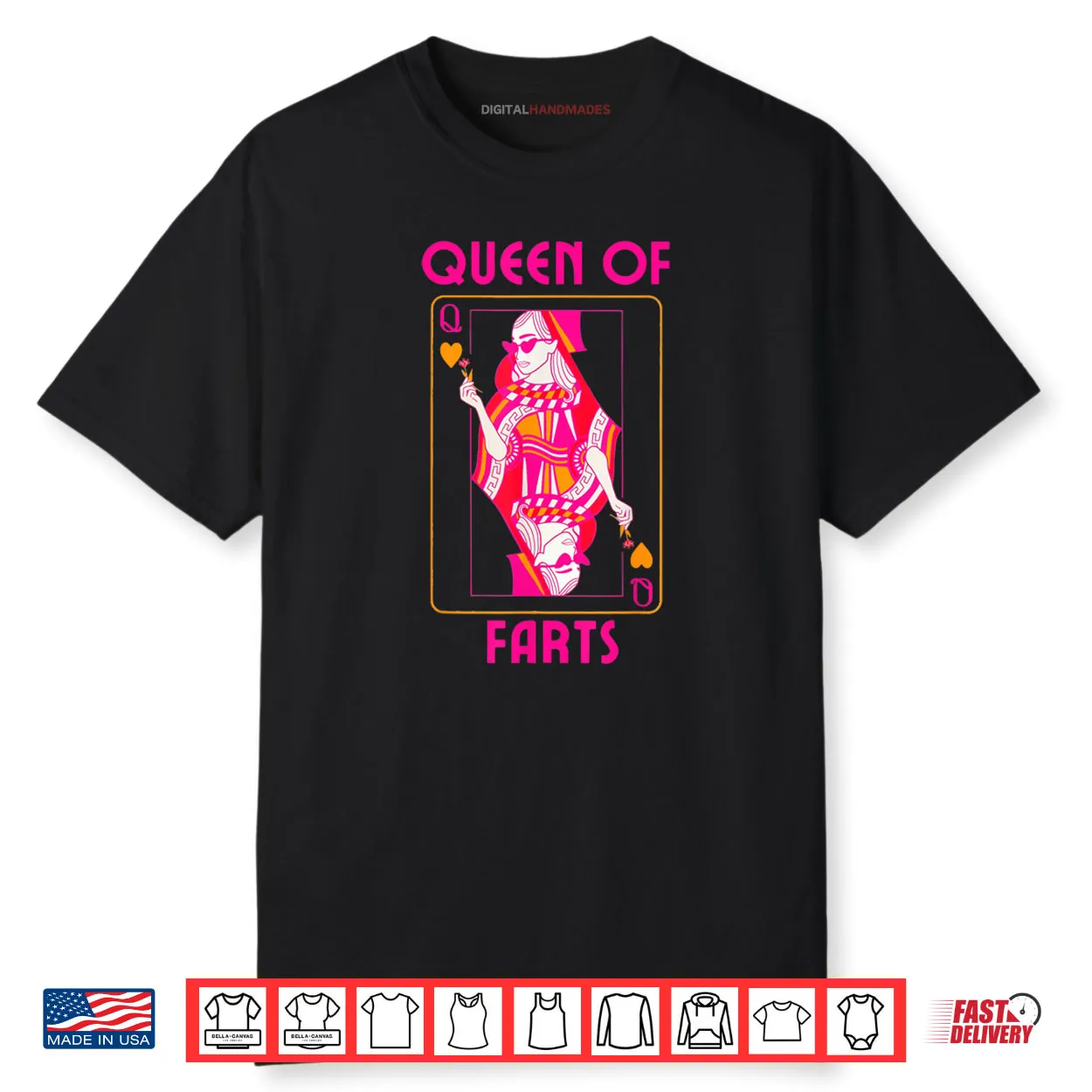 Queen of Farts Embarrassing Joke Adult Humor Shirt