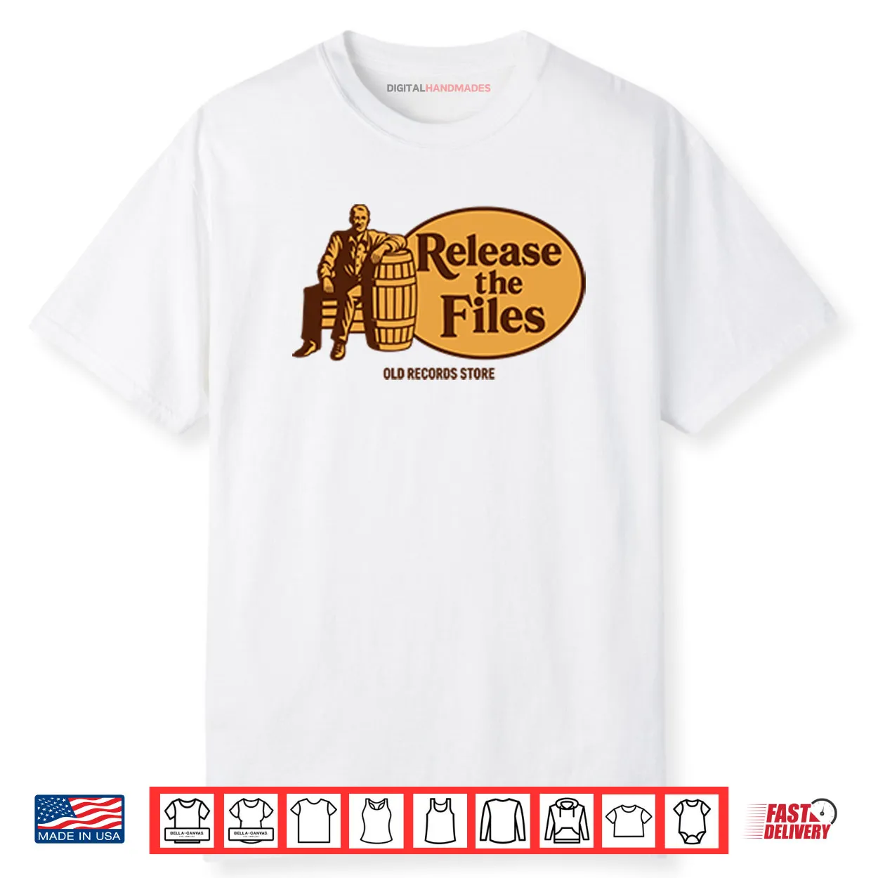 Release The Files Old Records Store Shirt