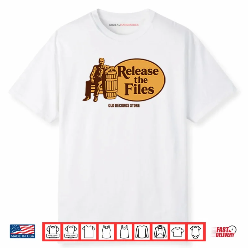 Release The Files Old Records Store Shirt