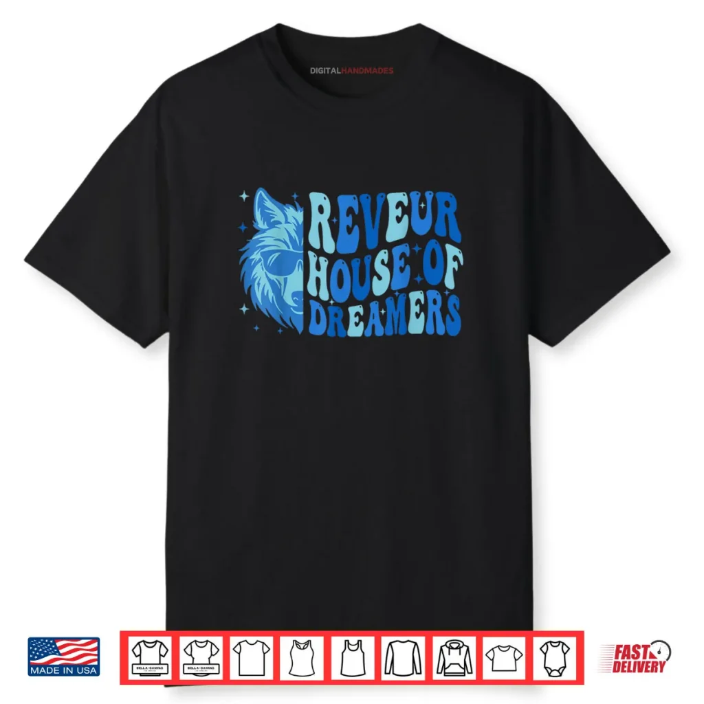 Retro Reveur House of Dreamers Blue Wolf Team Spirit Shirt 1 Retro Reveur House of Dreamers Blue Wolf Team Spirit Shirt