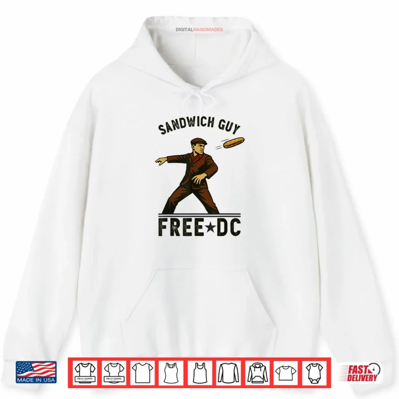 Sandwich Man Free D.C Free DC Sandwich Guy Shirt