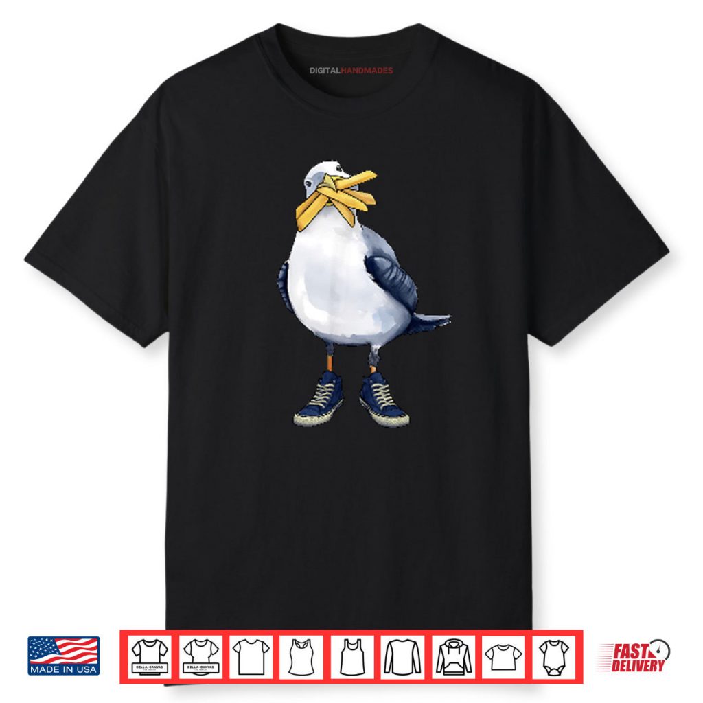 Seagull With Fries And Sneakers Fun Shirt 1 Seagull With Fries And Sneakers Fun Shirt