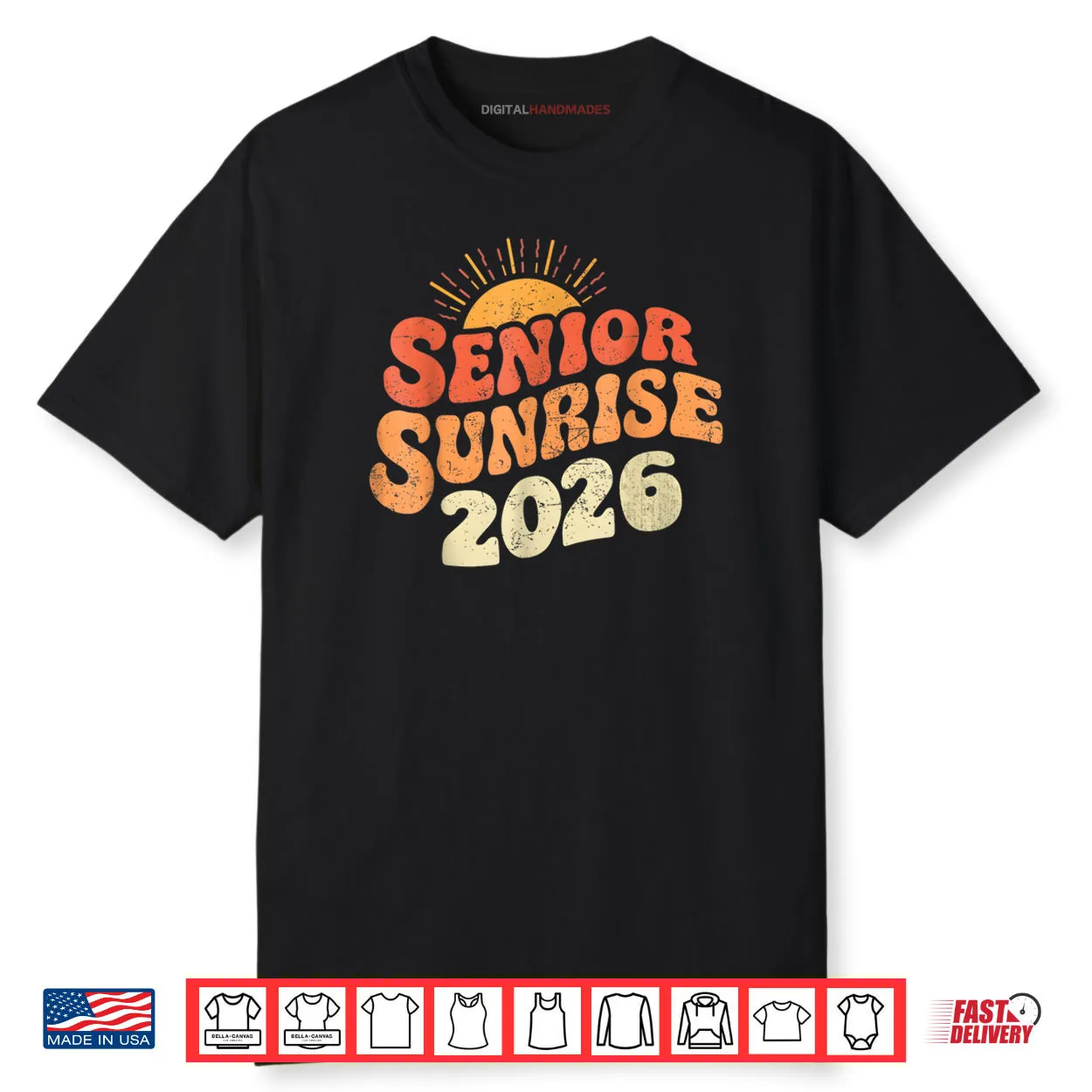Senior Sunrise 2026 Graduation My Last First Day Shirt