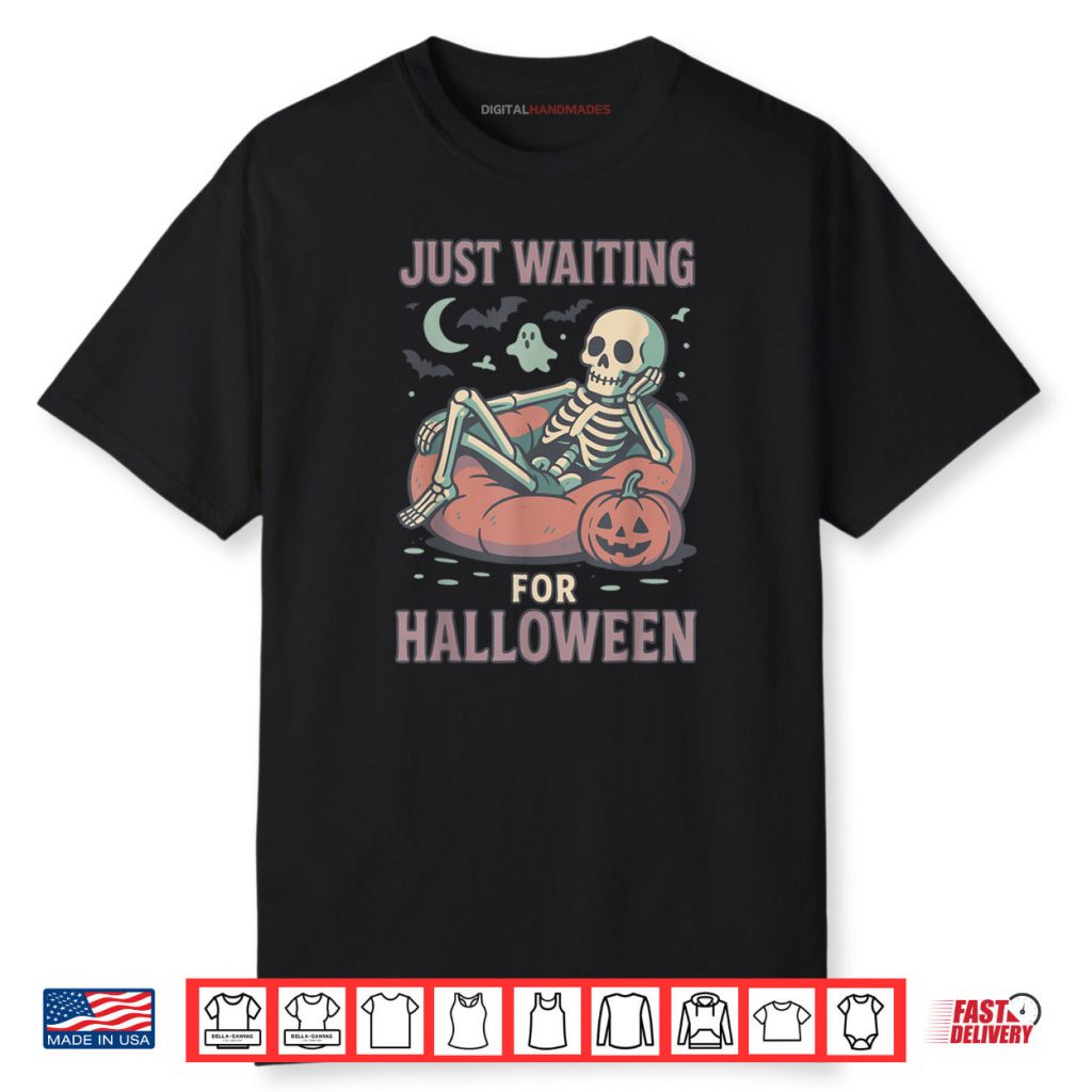 Spooky Skeleton Summerween Waiting for Halloween Shirt 1 Spooky Skeleton Summerween Waiting for Halloween Shirt