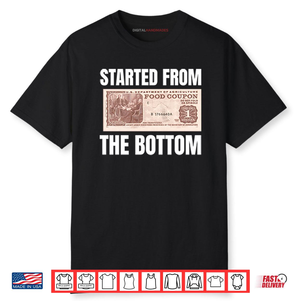 Started From The Bottom Food Coupon Shirt