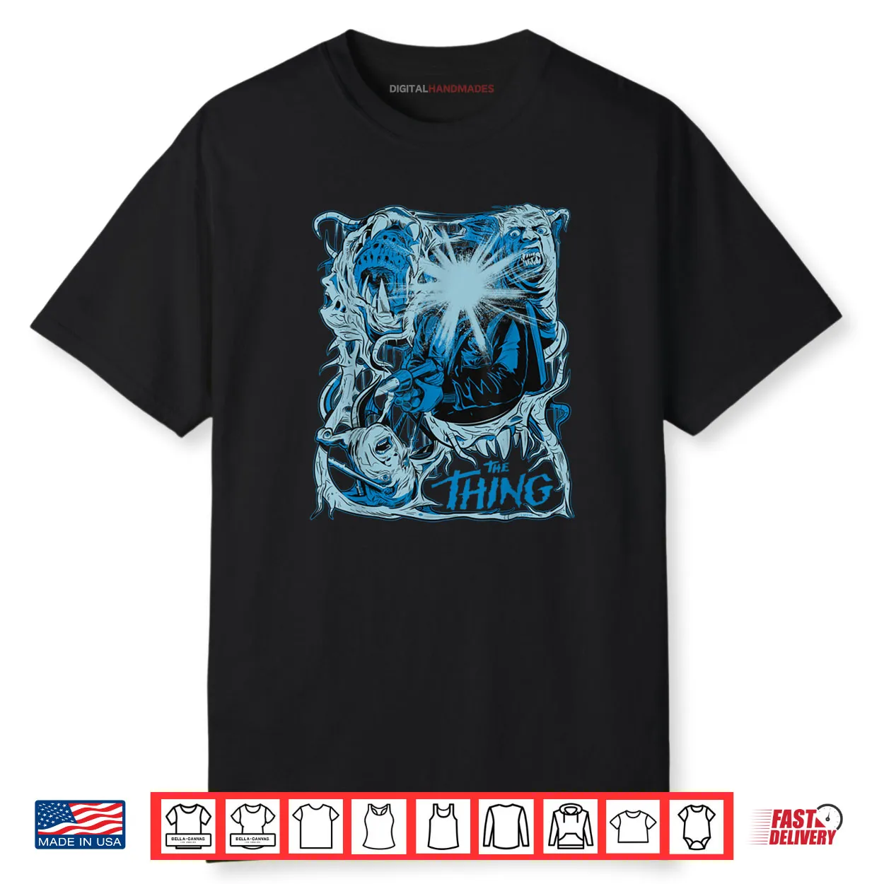 The Thing Comic Horror Panel Shirt