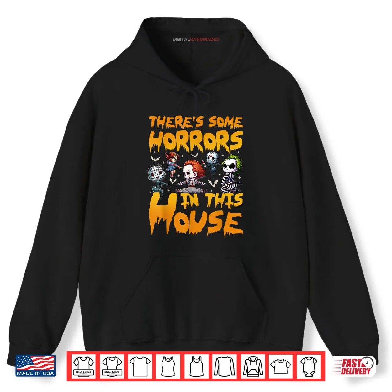 There’s Some Horrors in This House Funny Halloween Monsters Shirt