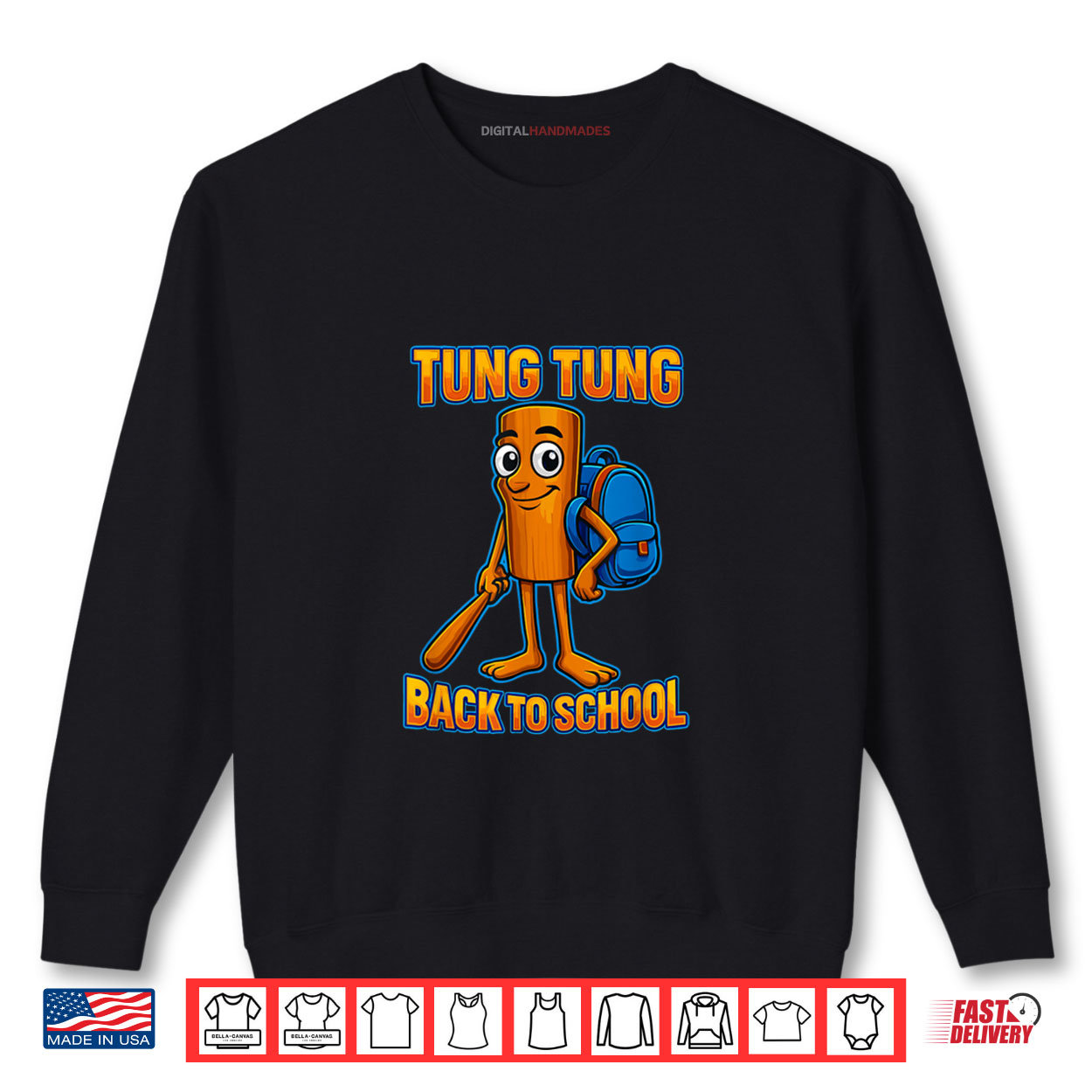 Tung Tung Sahur Italian Brainrot Back to School Shirt