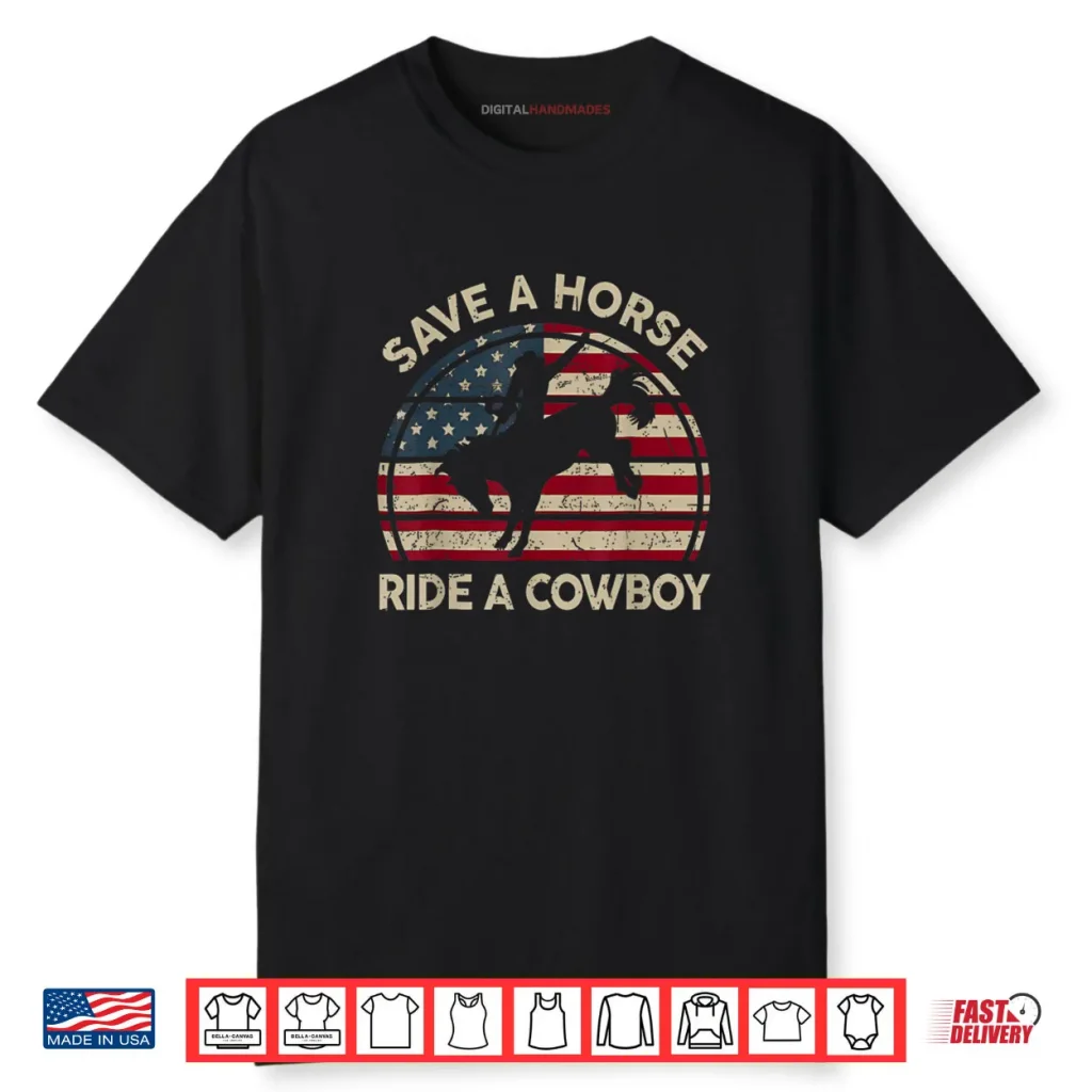 Vintage Rodeo Cowboy Western Country Horse USA Patriotic Shirt 1 Vintage Rodeo Cowboy Western Country Horse USA Patriotic Shirt