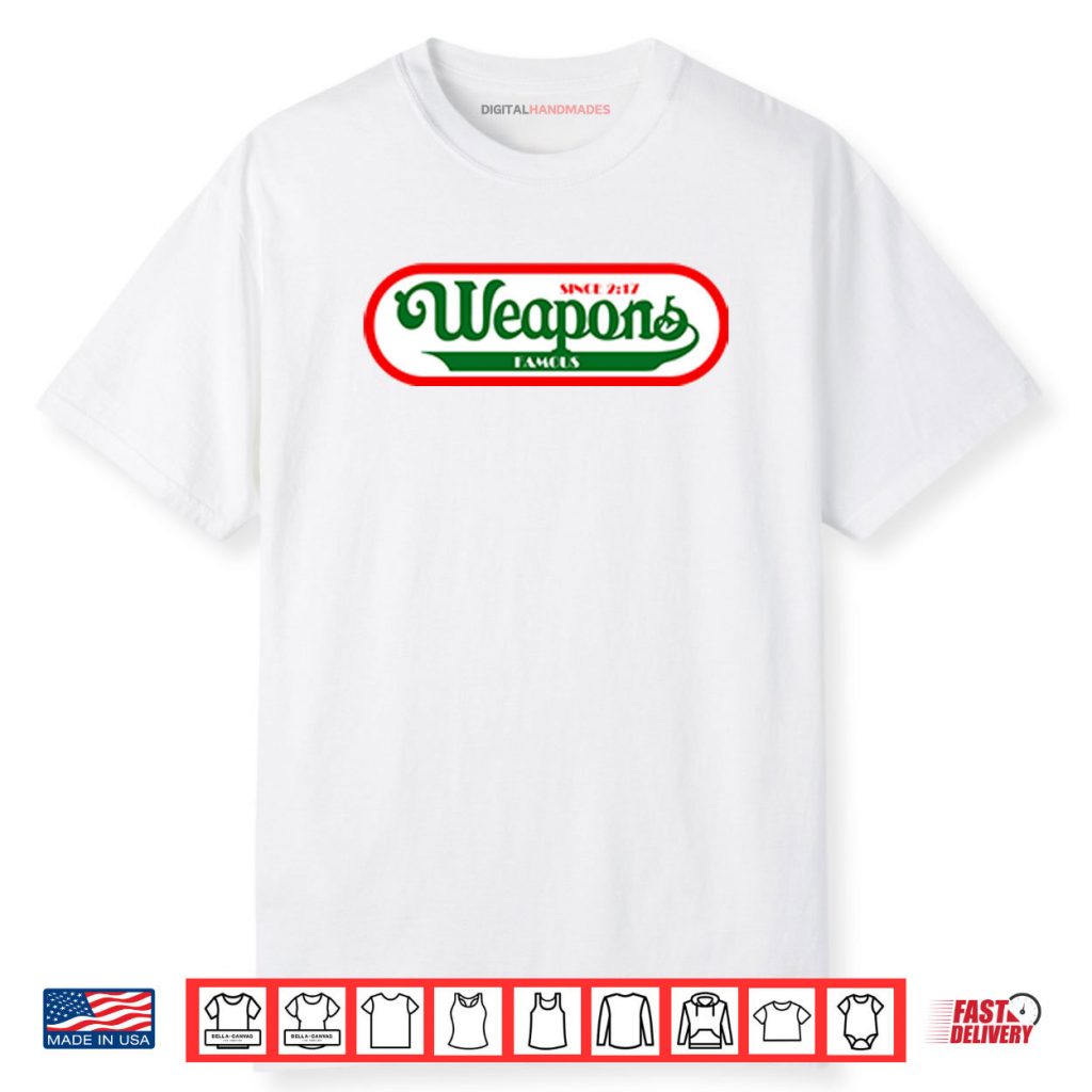 Weapons Movie Nathan’s Famous Hot Dog Logo Parody Shirt 1 Weapons Movie Nathan’s Famous Hot Dog Logo Parody Shirt