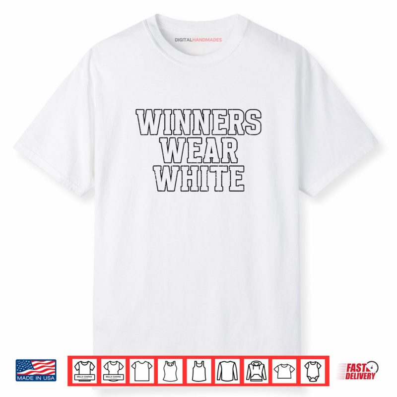 Winners Wear White Matching Summer Camp Shirt