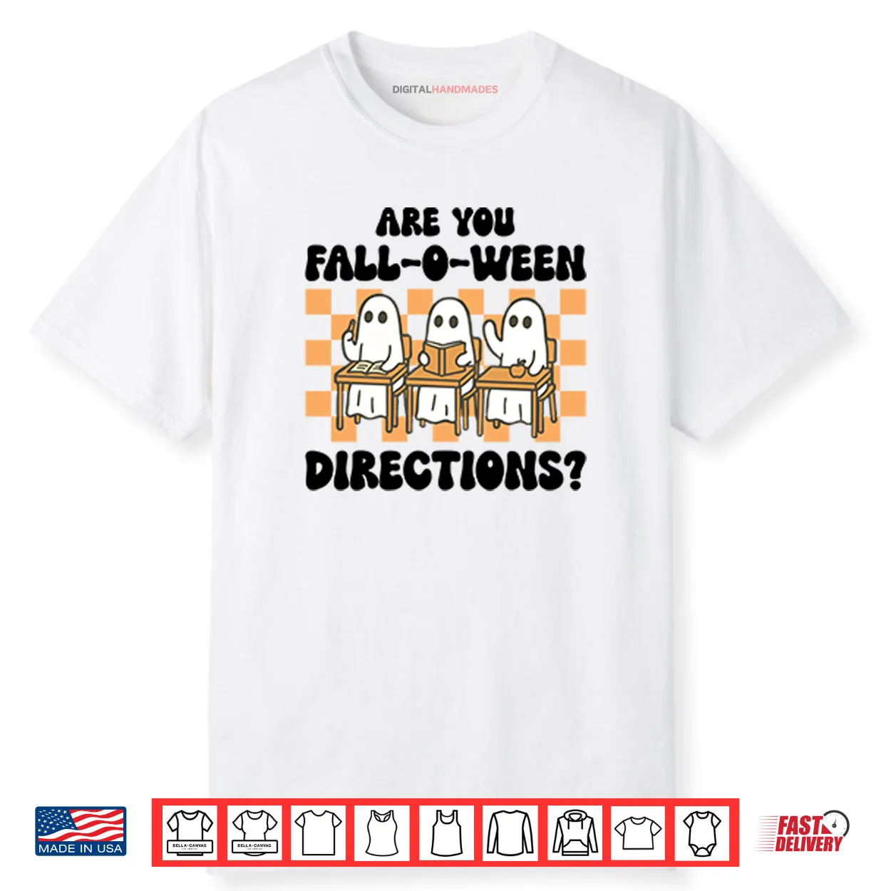 Are You Fall O Ween Directions Ghost Teacher Shirt