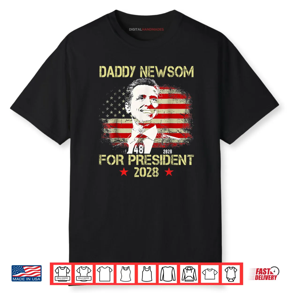 Daddy Newsom For President 2028 Election Shirt