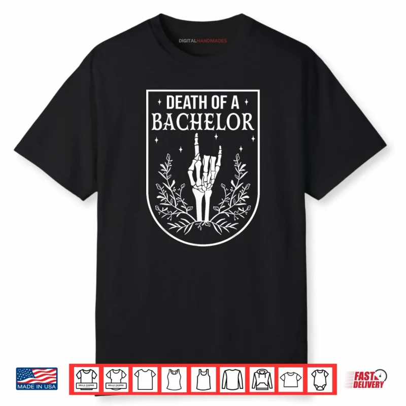 Death of A Bachelor Party Men Groom Crew Gothic Halloween Shirt
