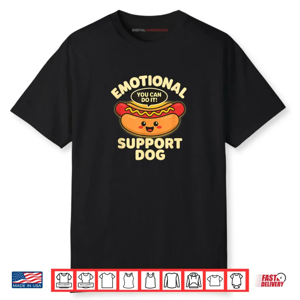 Emotional Support Hot Dogs Funny Kawaii Hot Dogs Shirt 1 Emotional Support Hot Dogs Funny Kawaii Hot Dogs Shirt