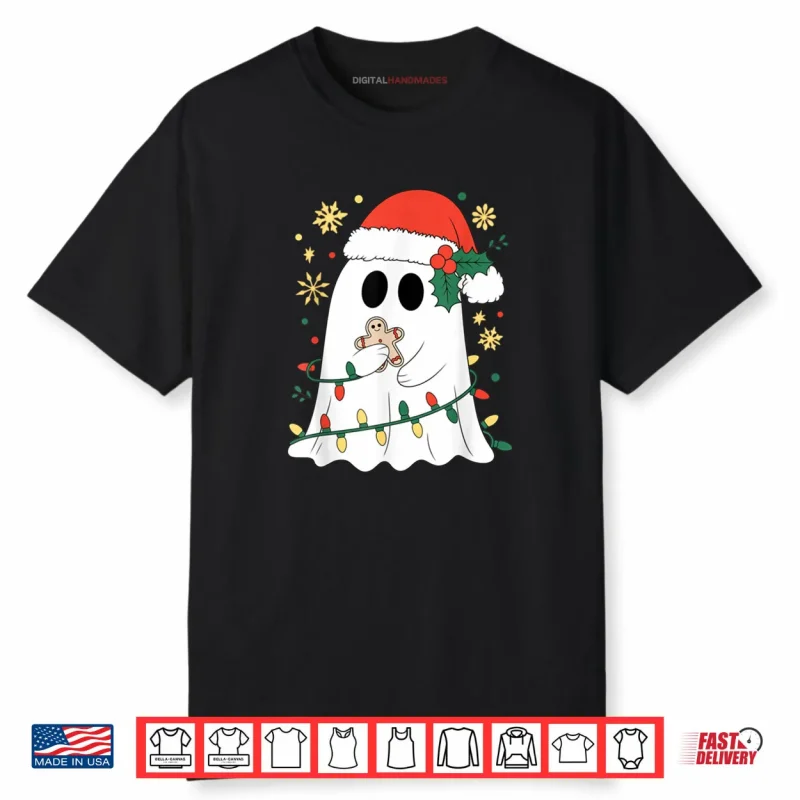 Ghost Christmas Santa Spooky Christmas Shirt