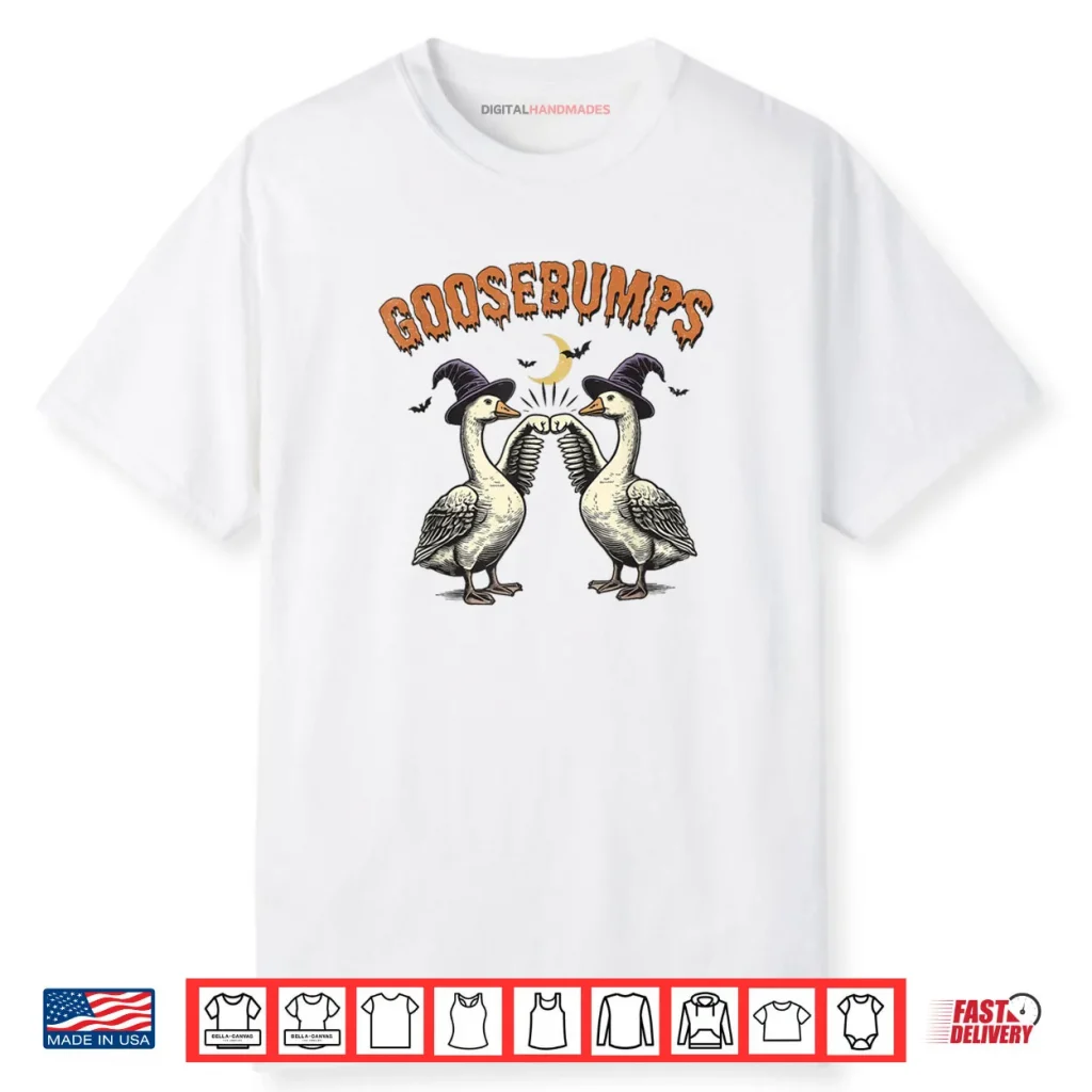 Goose Bumps Goosebumps Funny Geese Fist Bump Halloween Shirt 1 Goose Bumps Goosebumps Funny Geese Fist Bump Halloween Shirt