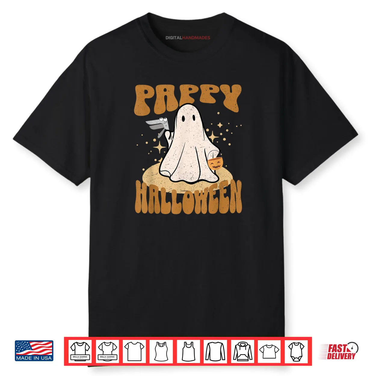 Groovy Funny Boo Ghost Nurses Pappy Halloween OBGYN Speculum Shirt