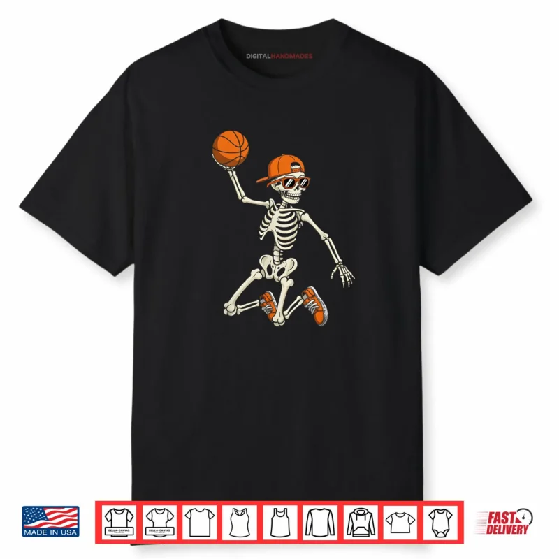 Halloween Skeleton Basketball Shirt