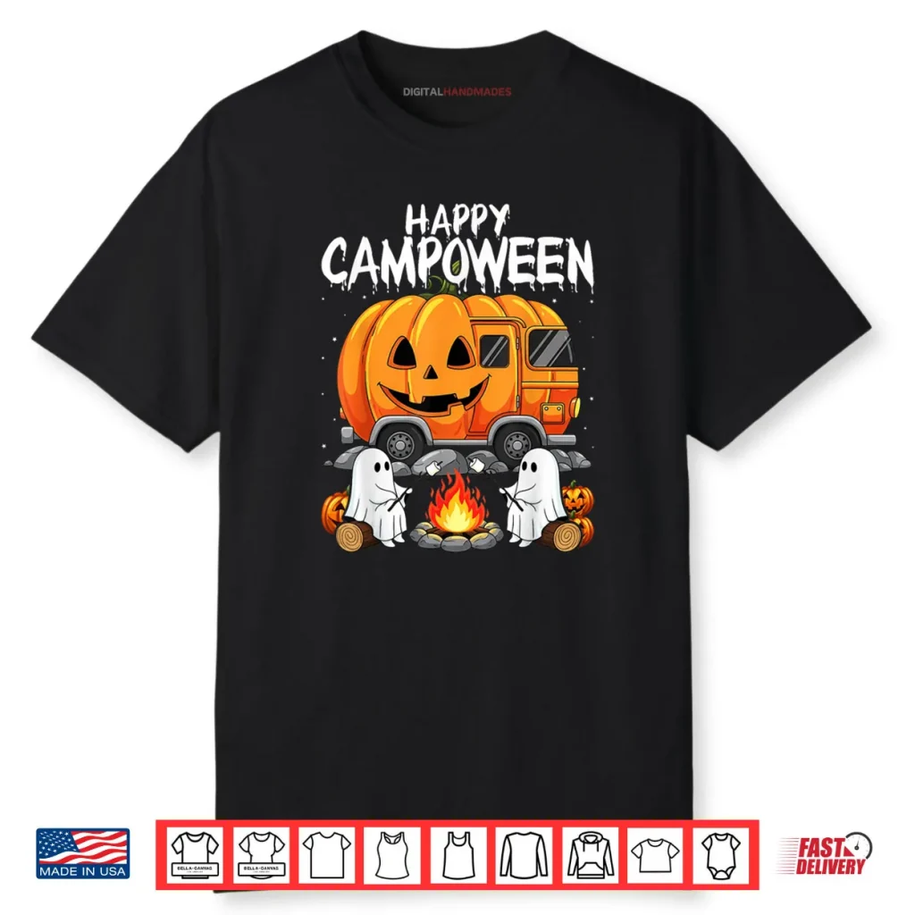 Happy Camp O Ween Halloween Camping Ghosts and Campfires Shirt 1 Happy Camp O Ween Halloween Camping Ghosts and Campfires Shirt